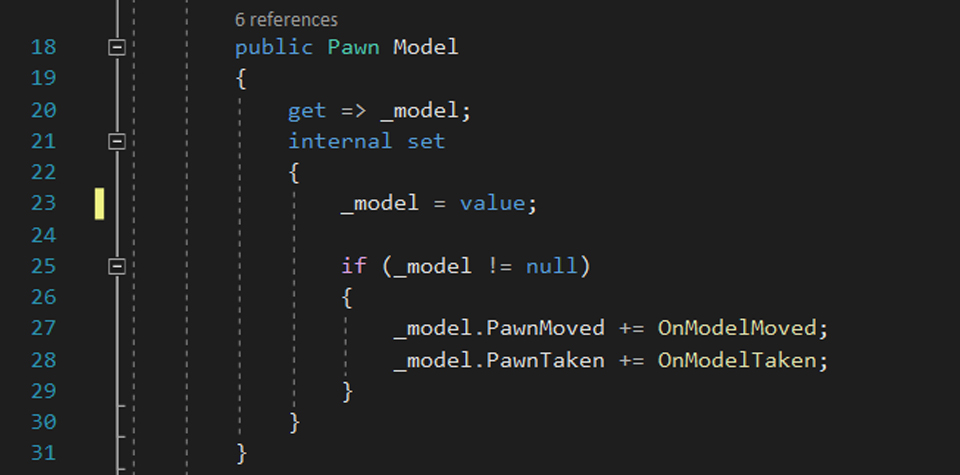 View subscribing to model's events when model is set